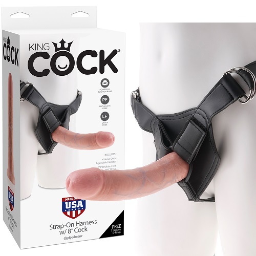 Страпон Strap-on Harness 8" Cock трусики с насадкой телесный PD5623-21-PRM
