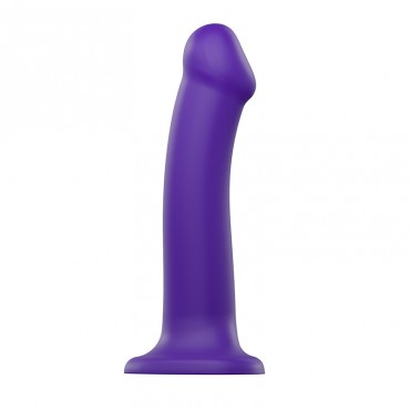 фаллоимитатор strap-on-me dildo dual density semi-realistic гнущийся, фиолетовый l, 19 см, 6013380