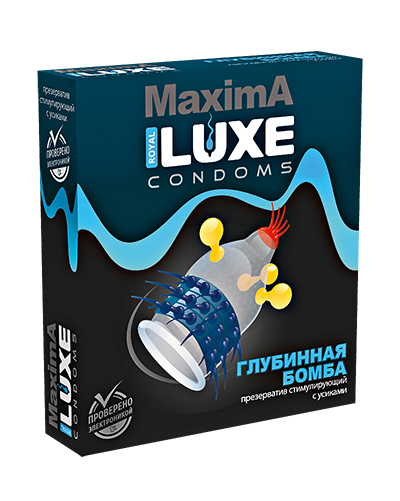 презерватив luxe maxima глубинная бомба 1 шт., 141028