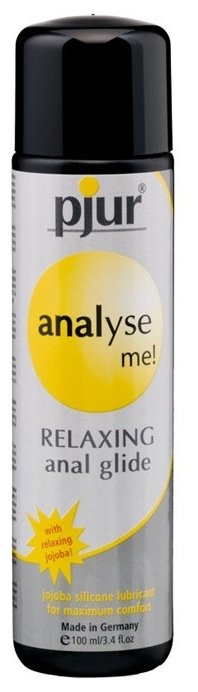 смазка pjur analyse me relaxing на силиконовой основе, с жожоба, 100 мл, 10510