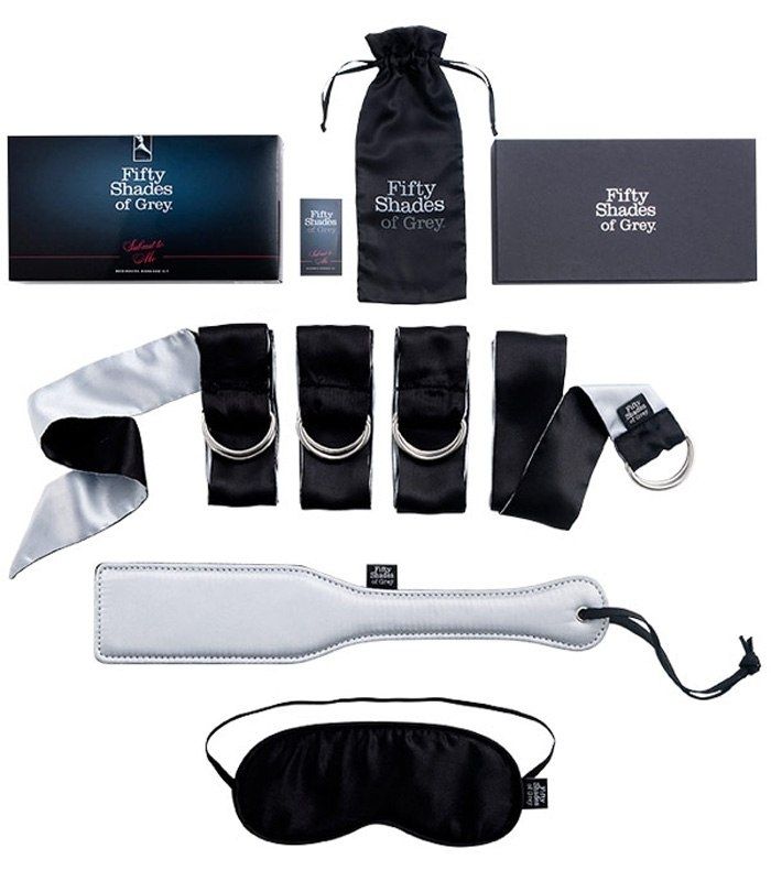 Набор аксессуаров First Time Bondage Kit черный с серым FS-40184-PRM в интернет магазина секс шоп Magic Night