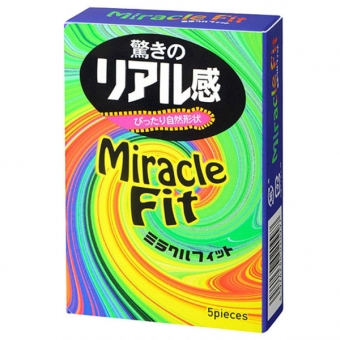 Презервативы Sagami Miracle Fit латексные, анатомическая форма 5шт., 143236