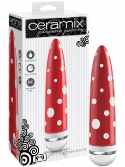 Вибромассажер CERAMIX NO 9 керамический красный PD4909-00-PRM в интернет магазина секс шоп Волшебная ночь 