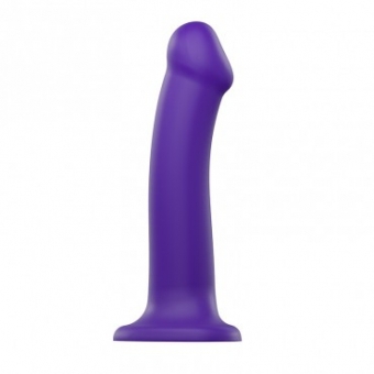 Фаллоимитатор Strap-On-Me Dildo Dual Density Semi-Realistic гнущийся, фиолетовый L, 19 см, 6013380