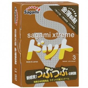 Презервативы Sagami Xtreme Feel UP латексные, усиливающие ощущения 3шт., 143148