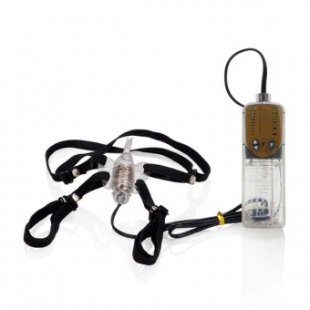 Стимулятор клитора на ремнях Impulse Micro Butterfly с вибрацией прозрачный SE-0583-00-3-PRM в интернет магазина секс шоп Волшебная ночь 