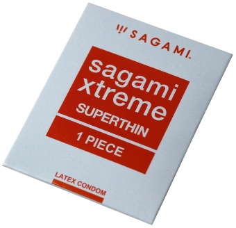Презервативы Sagami Xtreme Superthin латексные, ультратонкие 1шт., 143247