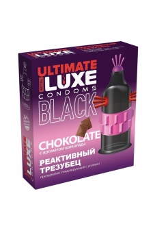 Презерватив Luxe Black Ultimate Реактивный Трезубец, шоколад, 1 шт., 150367