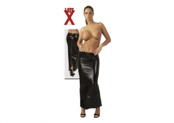 Латексная юбка длинная с молнией S черный 29001571020-PRM в интернет магазина секс шоп Волшебная ночь 