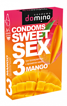 Презервативы Luxe Domino Sweet Sex с ароматом манго, 3 шт., 141071