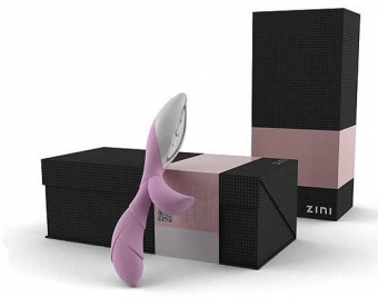 Вибратор хай-тек ZINI HUA розовый с белым zv071-PRM в интернет магазина секс шоп Волшебная ночь 